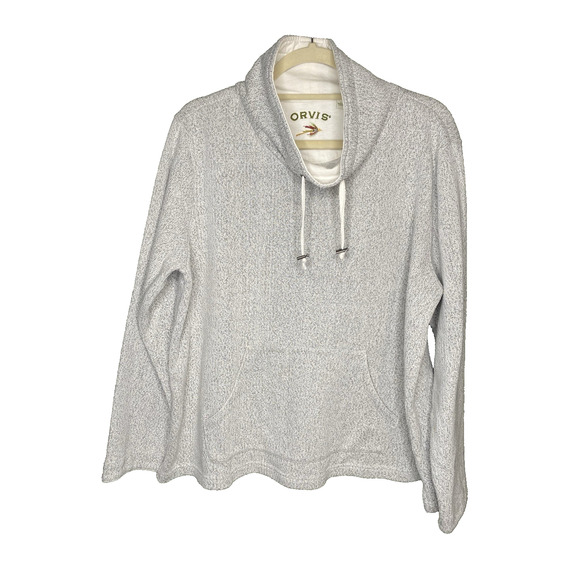 Orvis Sweaters - Orvis Cowl Neck Sweater Womens Large Gray Long Sleeve Cozy Pullover Normcore